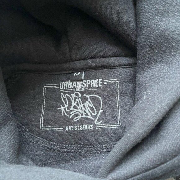 Graffiti Screen Printed Hoodie from Berlin Size XXS-XS - Picture 3 of 4